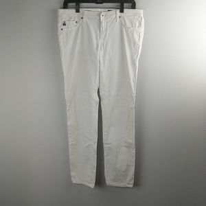 AG Adriano Goldschmied stilt white jeans s…